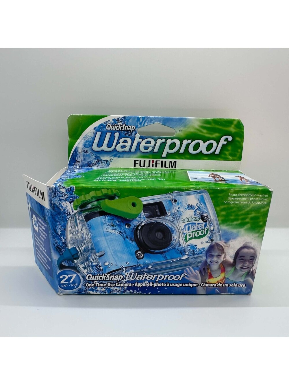 Fujifilm QuickSnap Waterproof 27 Exposure Disposable Camera Sealed Open Box